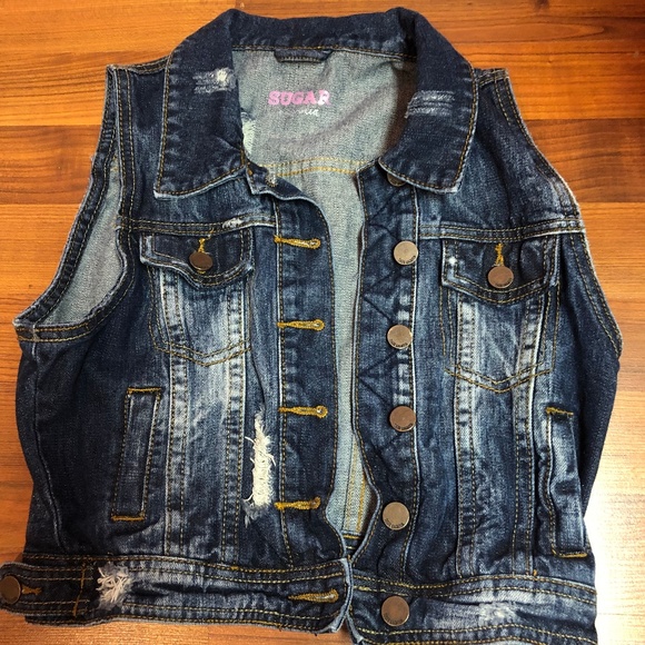 Tank Top Jean Jacket - Picture 1 of 1